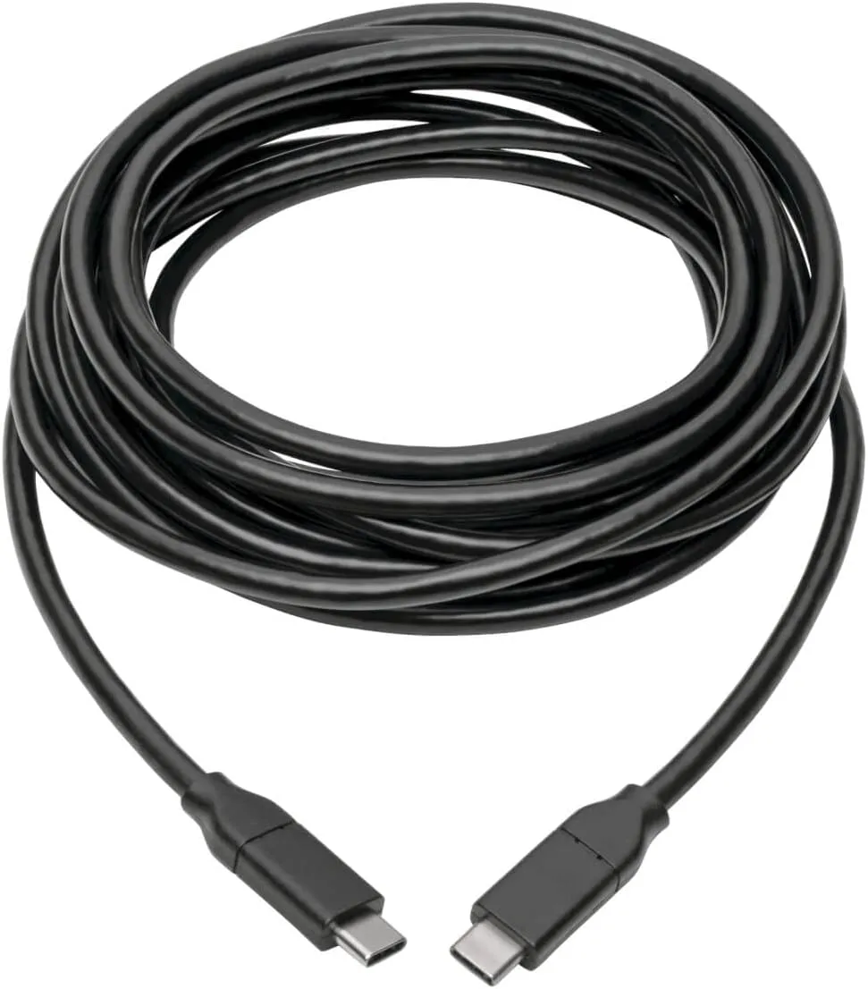 Tripp Lite USB Type C to USB C Cable USB 2.0 5A Rating USB-IF Cert M/M 13ft - First End: 1x USB Type C Male Thunderbolt 3