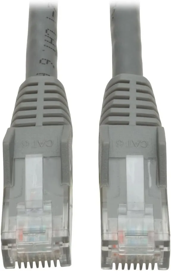 Tripp Lite Cat6 Gigabit Snagless Molded Patch Cable (RJ45 M/M) - Gray, 6 ft. (N201-006-GY)