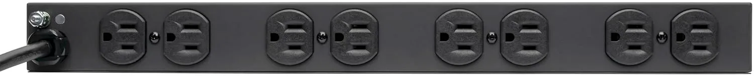 Tripp Lite 1U Rackmount Power Strip PDU, 15A 120V, 15ft Cord