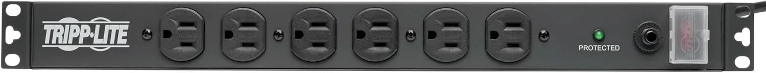 Tripp Lite 1U Rackmount Power Strip PDU, 15A 120V, 15ft Cord