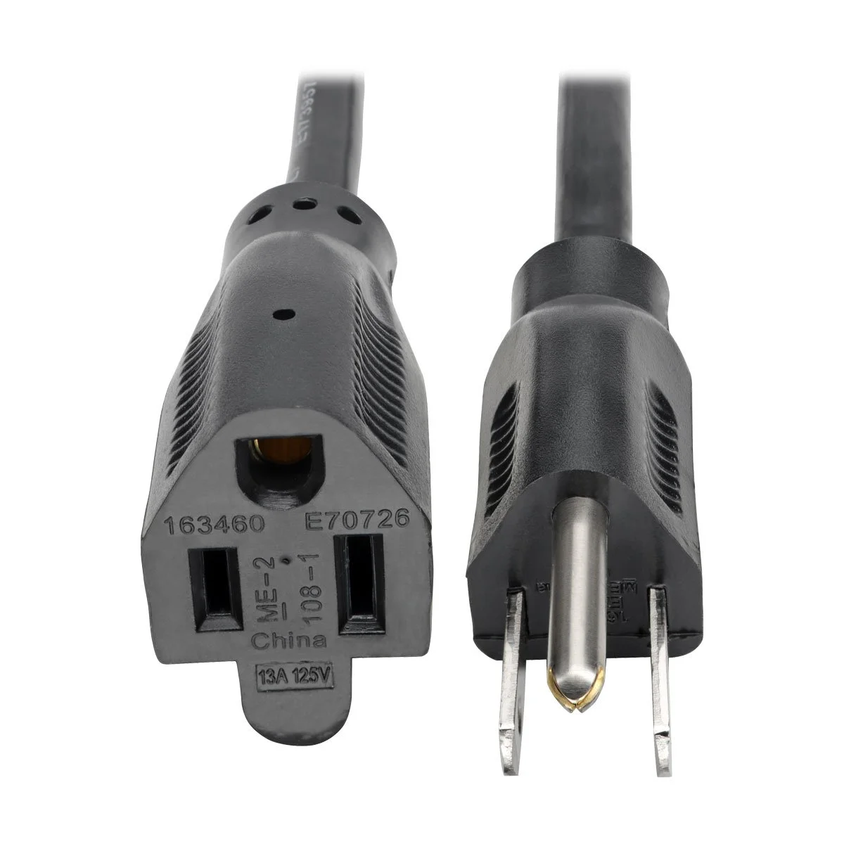TRIPP LITE Power Extension Cord, 16 AWG, NEMA 5-15P to 5-15R, 13A 120V