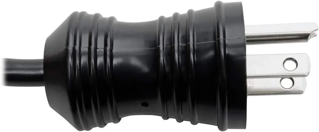 TRIPP LITE NEMA 5-15P to Locking C13 Power Cord, 18 AWG 10A/125V