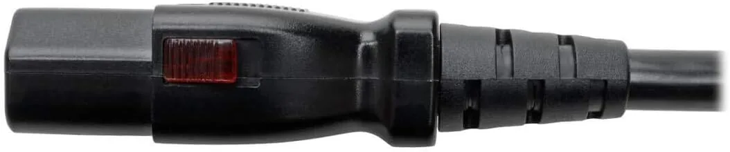 TRIPP LITE NEMA 5-15P to Locking C13 Power Cord, 18 AWG 10A/125V