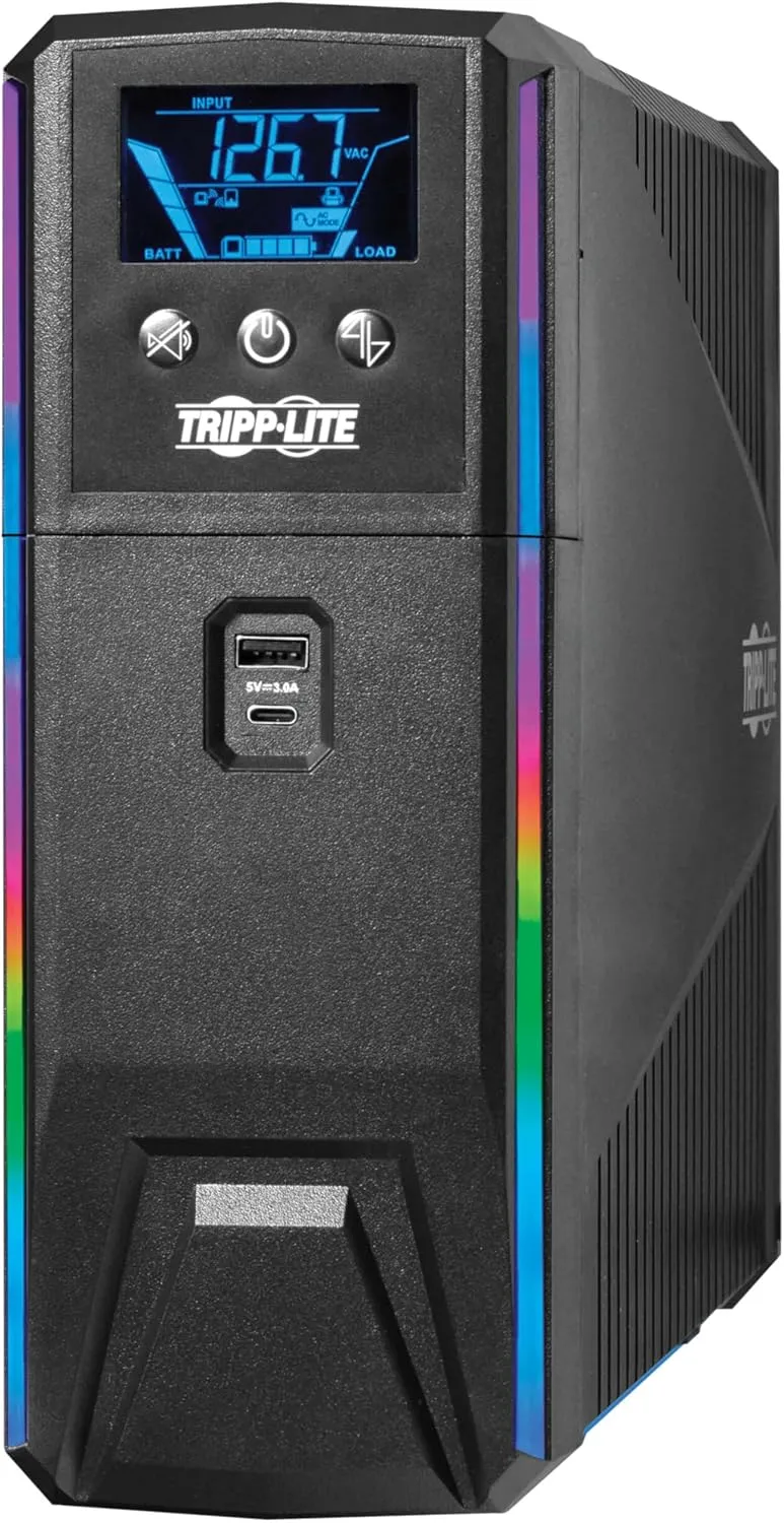 Tripp Lite SMART Pure Sine Wave Gaming UPS with Detachable LCD