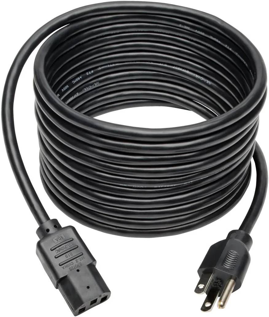 TRIPP LITE Computer Power Cord NEMA 5-15P to IEC-320-C13