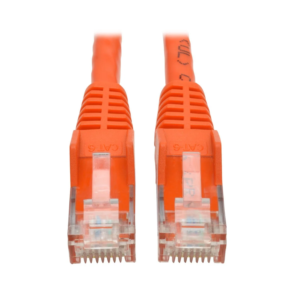 Tripp Lite 15ft Cat6 Gigabit Ethernet Snagless Molded Patch Cable UTP Orange RJ45 M/M 15' (N201-015-OR)