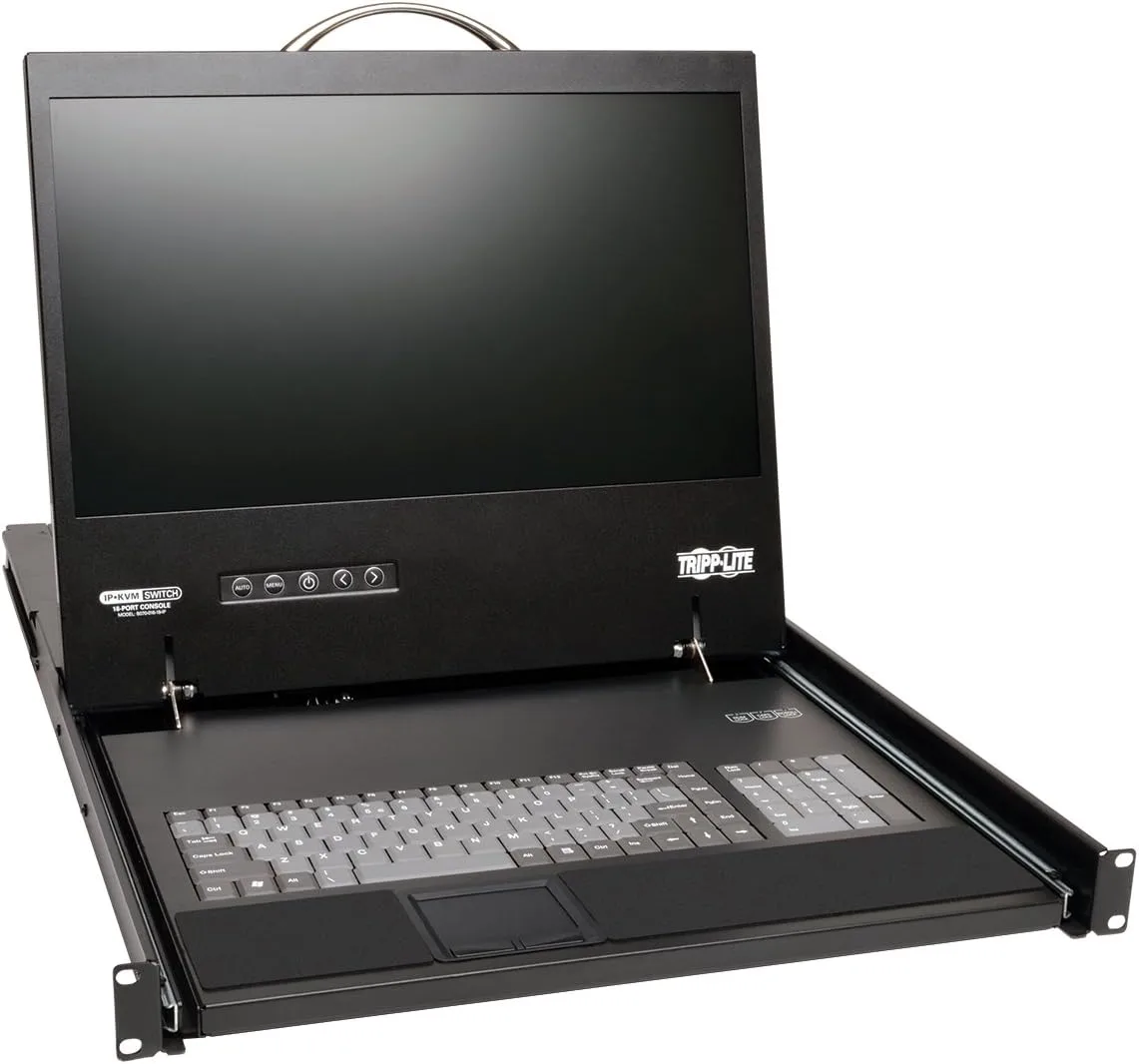Tripp Lite 16-Port Cat5 1U Rack-Mount KVM Switch with 19-in LCD & IP Remote