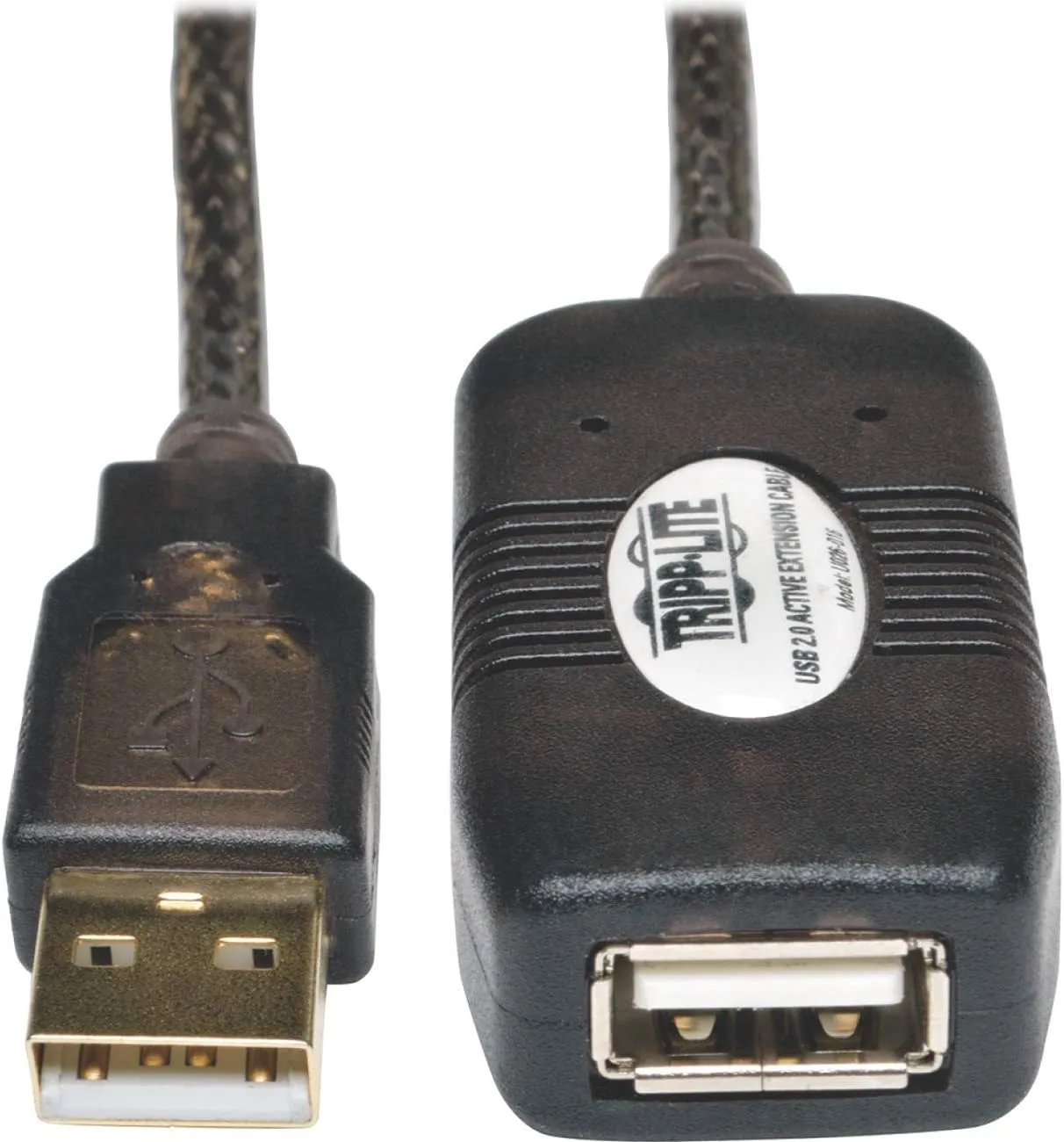 Tripp Lite USB 2.0 Hi-Speed Active Extension Repeater Cable, USB-A (M/F), 16 Feet / 4.88 Meter Cable