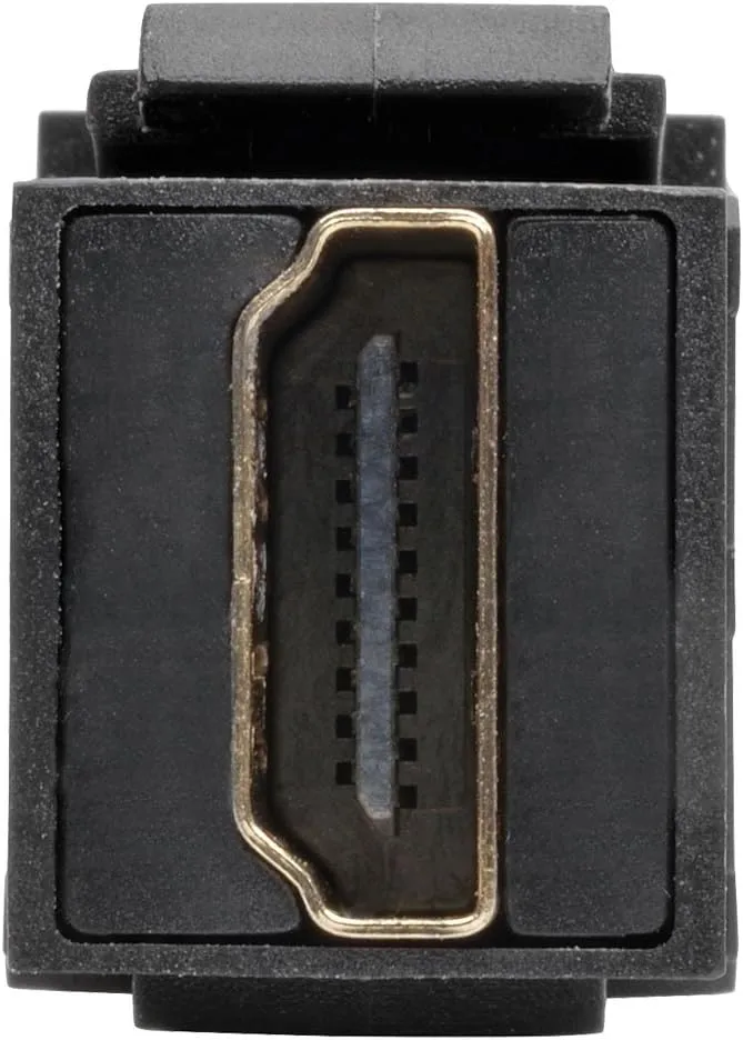 Tripp Lite High-Speed HDMI with Ethernet All-in-One Keystone/Panel Mount Coupler Cable (F/F), Angled Connector