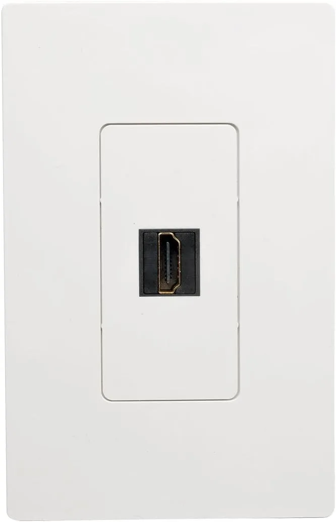 Tripp Lite High-Speed HDMI with Ethernet All-in-One Keystone/Panel Mount Coupler Cable (F/F), Angled Connector