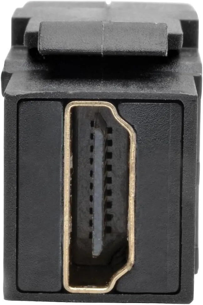 Tripp Lite High-Speed HDMI with Ethernet All-in-One Keystone/Panel Mount Extension Cable (M/F), Angled Connector