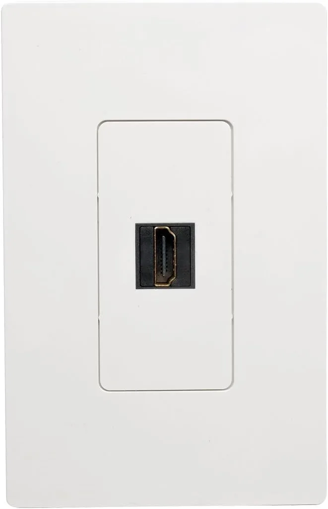 Tripp Lite High-Speed HDMI with Ethernet All-in-One Keystone/Panel Mount Extension Cable (M/F), Angled Connector