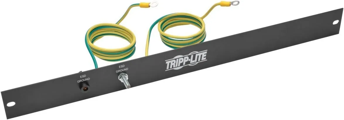 TRIPP LITE Rack Enclosure/Open Frame Server Cabinet ESD Grounding Panel 1U SRGROUNDPANELBC