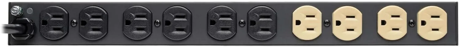 Tripp Lite 1U Rackmount Power Strip PDU, 15A 120V, 15ft Cord