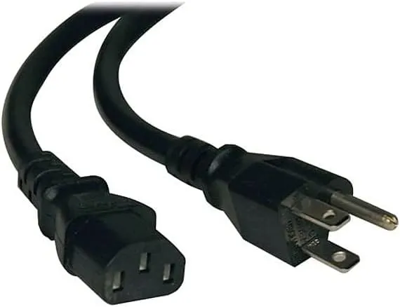 Tripp Lite 2-ft and 3-ft 14AWG Heavy Duty Computer Power Cords, 15A (NEMA 5-15P to IEC-320-C13) (P007-002
