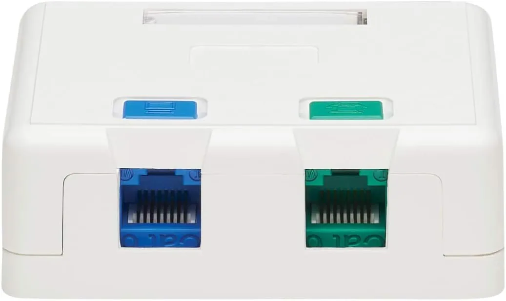 Tripp Lite Keystone Jack Surface Mount Box, White