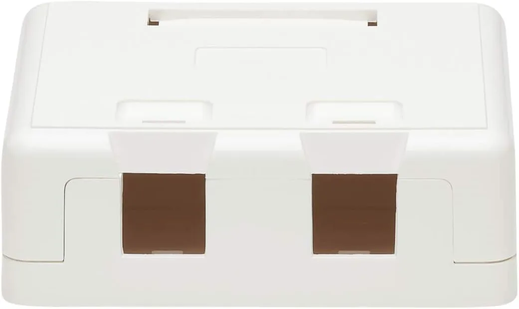 Tripp Lite Keystone Jack Surface Mount Box, White