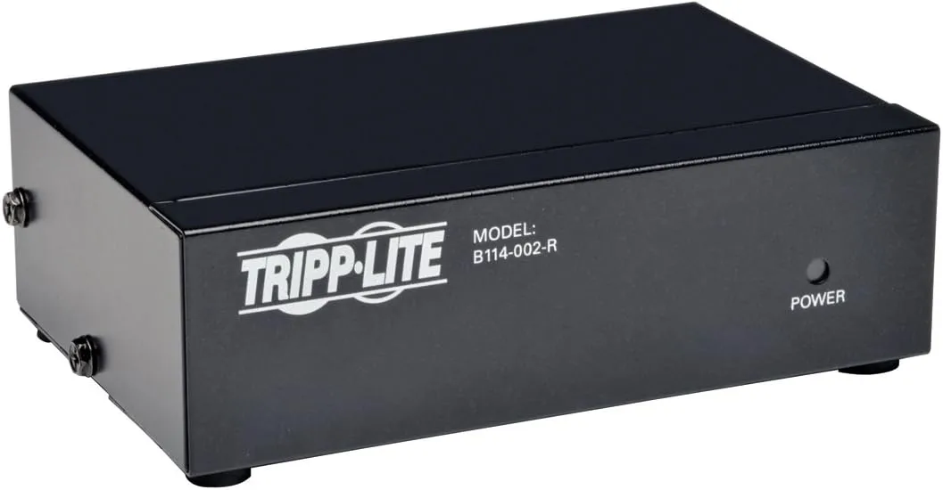 Tripp Lite 2-Port VGA Splitter with Signal Booster High Resolution Video, 350MHz