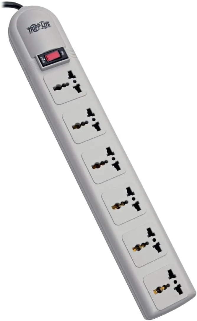 Tripp Lite 230V 6-Universal Outlet Surge Protector Power Strip, 1.8M Cord