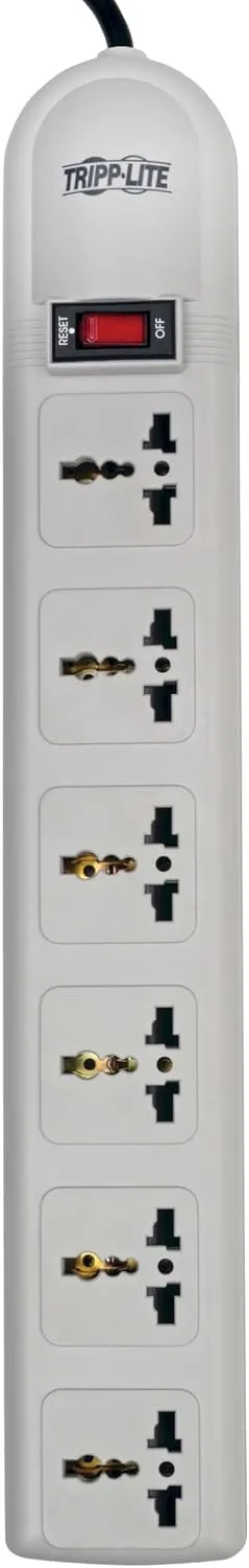 Tripp Lite 230V 6-Universal Outlet Surge Protector Power Strip, 1.8M Cord