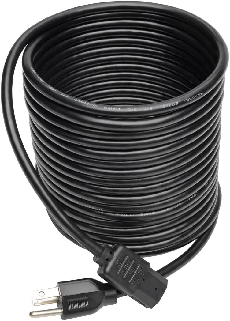 TRIPP LITE Computer Power Cord NEMA 5-15P to IEC-320-C13