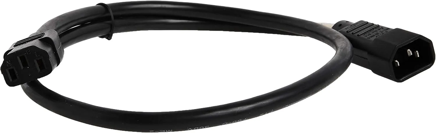 Tripp Lite Standard Computer Power Cord 12A, 16AWG (IEC-320-C14 to NEMA 5-15R) 2-ft.(P002-002)