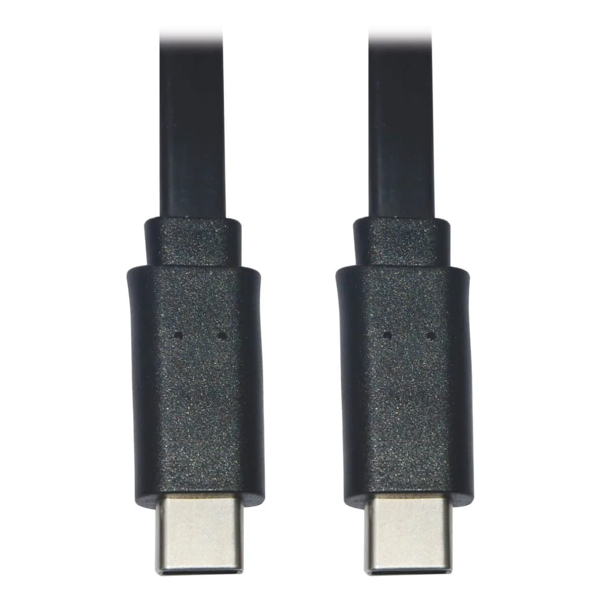 Tripp Lite Flat USB-C & Thunderbolt 3 Cable, USB 2.0, Thunderbolt 3 Compatible Sync and Charge, M/M 3 ft (U040-003-C-FL)