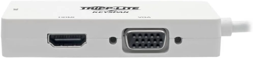 Eaton Tripp Lite Series Keyspan Mini DisplayPort to VGA/DVI/HDMI All-in-One Converter Adapter, Thunderbolt 1/2, 1080p
