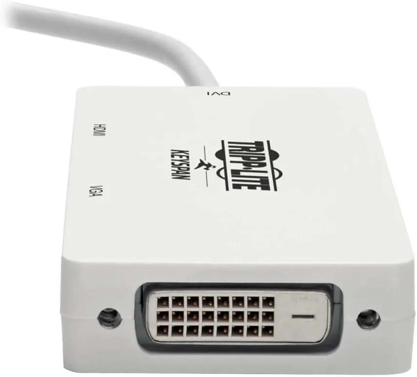 Eaton Tripp Lite Series Keyspan Mini DisplayPort to VGA/DVI/HDMI All-in-One Converter Adapter, Thunderbolt 1/2, 1080p