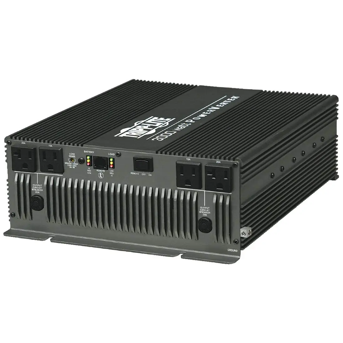 Tripp Lite Power Compact Inverter, 3000W, 12VDC, 120V, 4-Outlets (PV3000HF)