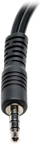 Eaton Tripp Lite Series 3.5 mm 3-Position to 3.5 mm 4-Position Audio Headset Splitter Adapter Cable (2xF/M)