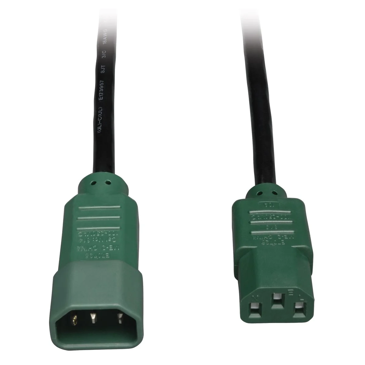 Tripp Lite Standard Computer Power Extension Cord 10A, 18AWG (IEC-320-C14 to IEC-320-C13) 4-ft.