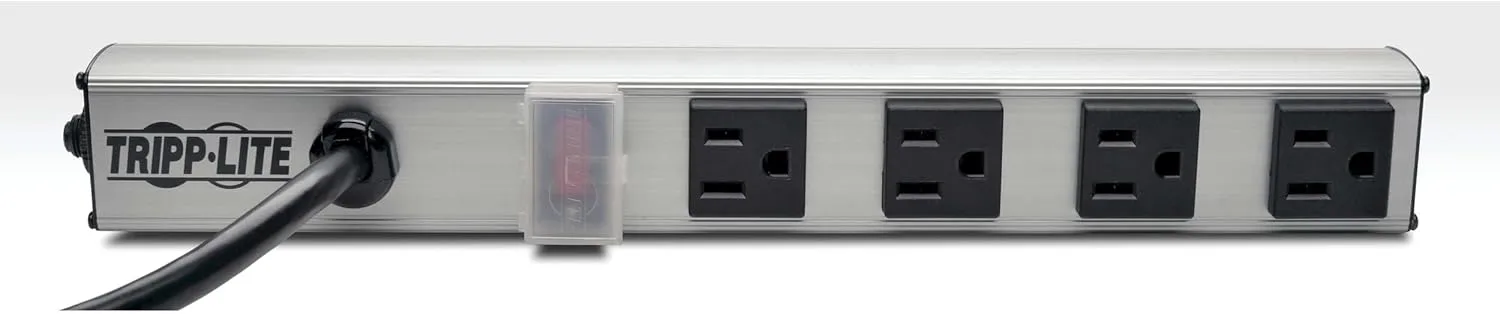 Tripp Lite 4-Outlet Mountable Metal Power Strip, 120V