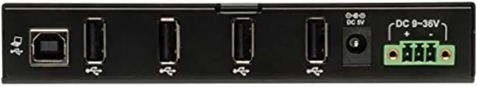Tripp Lite 4-Port Rugged Industrial USB 2.0 Hi-Speed Hub w 15KV ESD Immunity and metal case, Mountable(U223-004-IND)