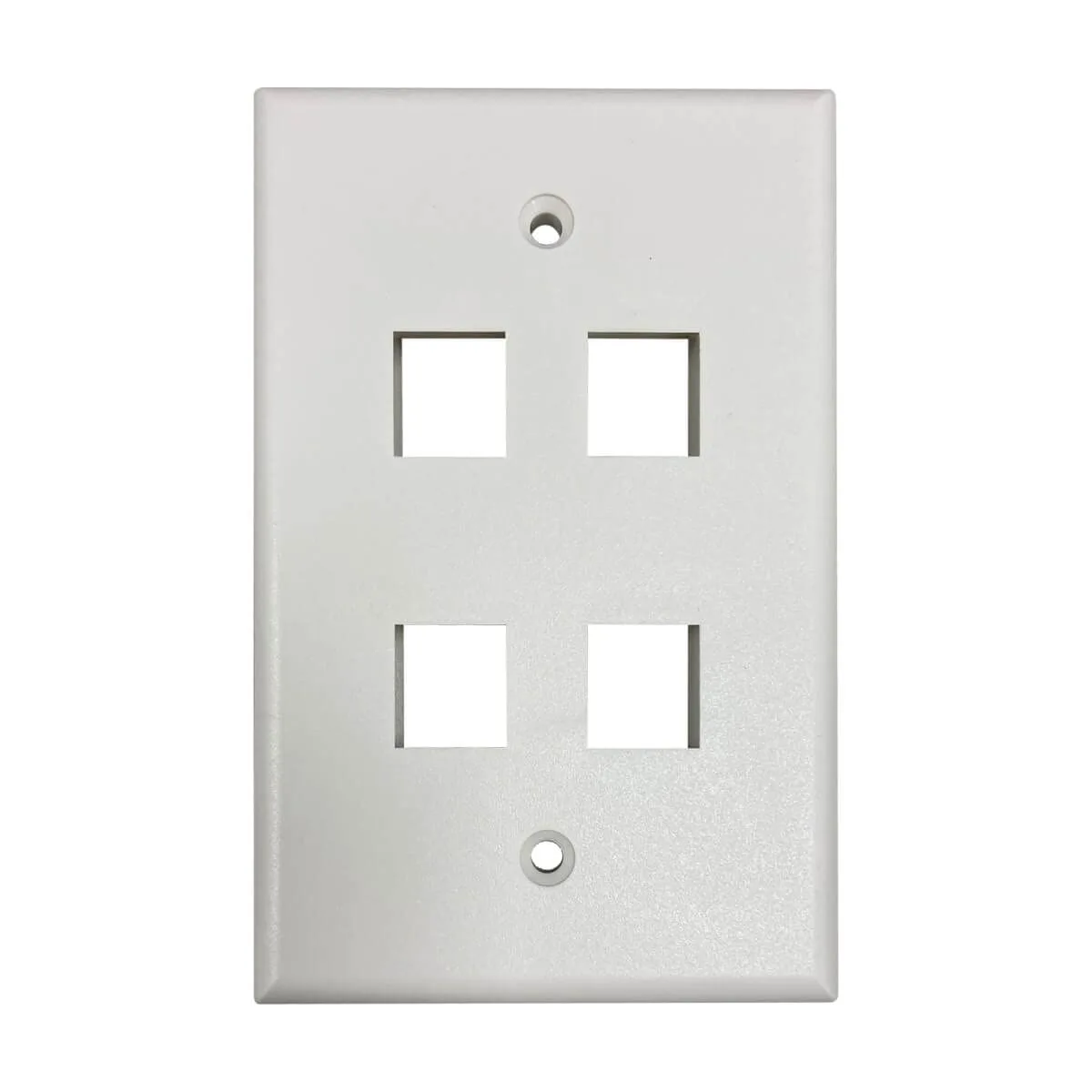 Tripp Lite Safe-IT Single-Gang Keystone Wall Plate, Ivory