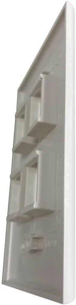 Tripp Lite Safe-IT Single-Gang Keystone Wall Plate, Ivory
