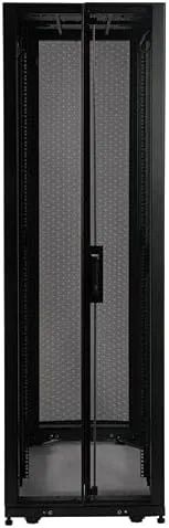 Tripp Lite 42U Standard-Depth Server Rack Enclosure Cabinet with doors & side panels, 3000-lb. capacity, Black (SR42UB)