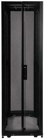 Tripp Lite 42U Standard-Depth Server Rack Enclosure Cabinet with doors & side panels, 3000-lb. capacity, Black (SR42UB)