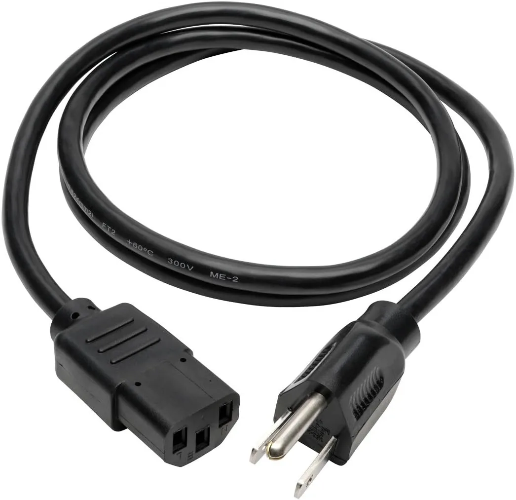 TRIPP LITE Computer Power Cord NEMA 5-15P to IEC-320-C13
