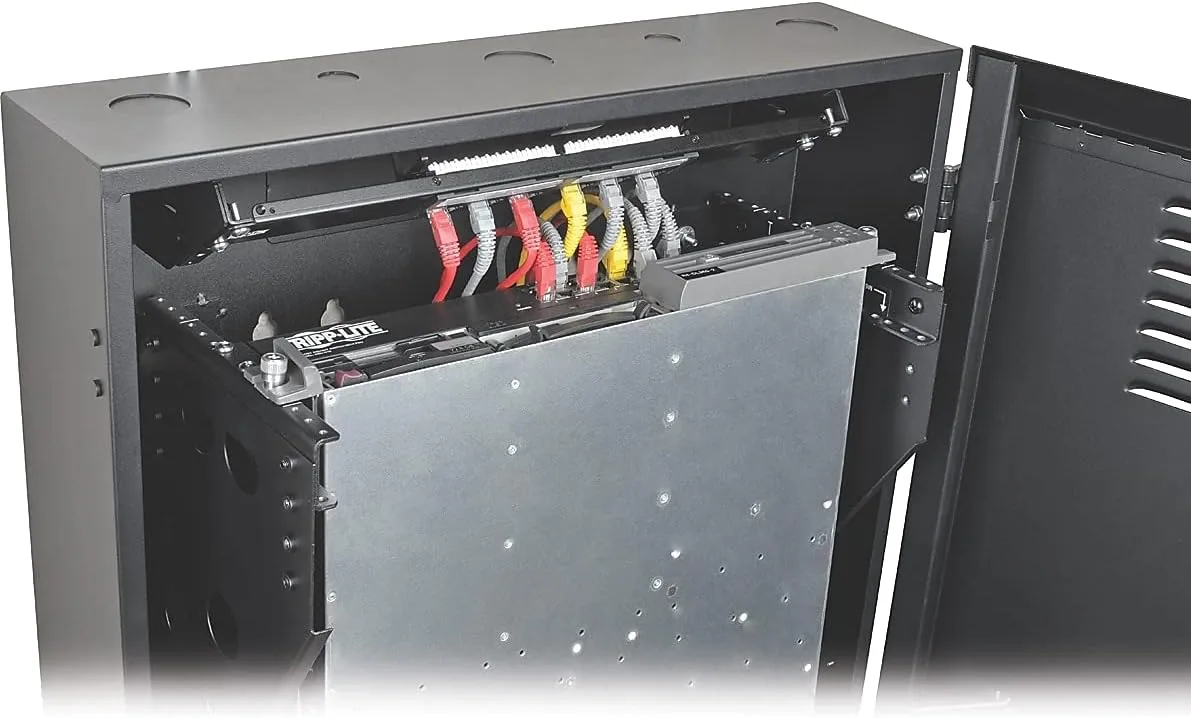 Tripp Lite SmartRack Low-Profile Vertical Wall-Mount Server-Depth Rack Enclosure, 36 in