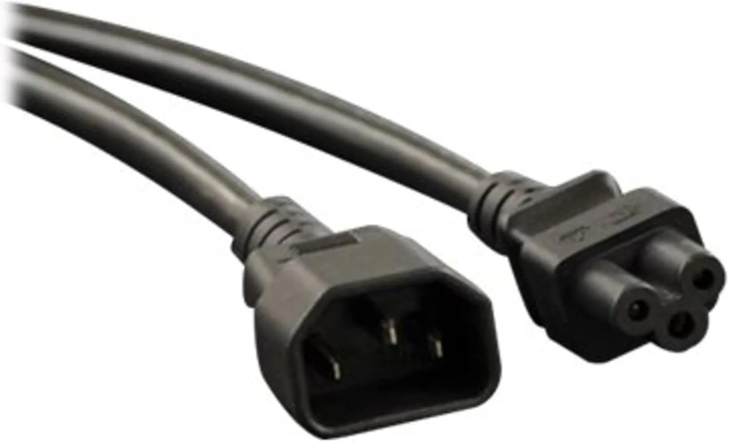 Tripp Lite Standard Laptop Power Adapter Cord 2.5A, 18AWG (IEC-320-C14 to IEC-320-C5) 6-in.(P014-06N),Black