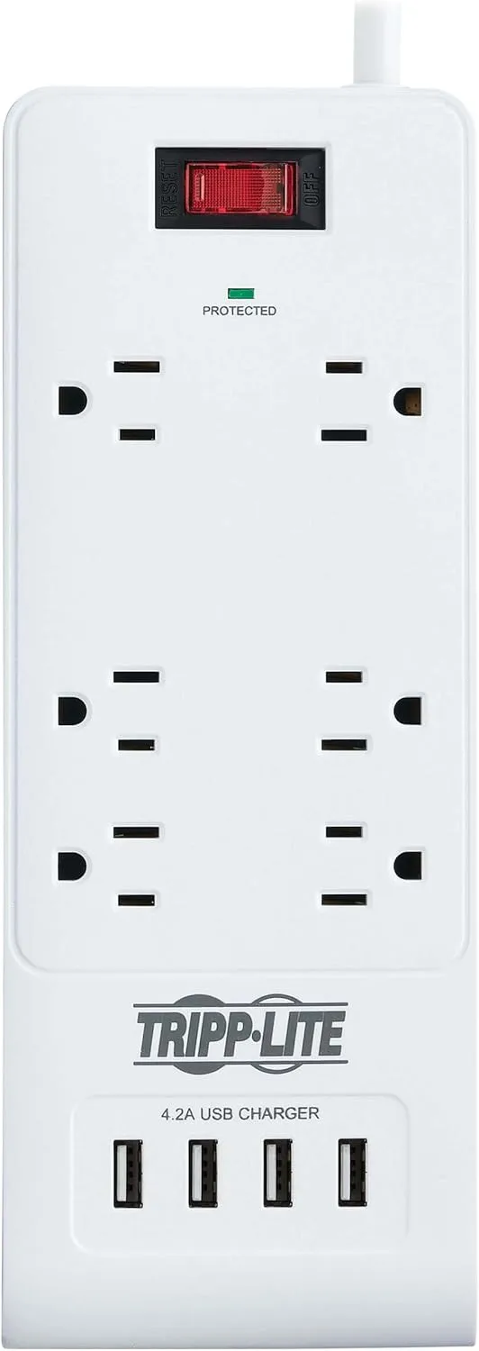 Tripp Lite Surge Protector Power Strip with USB Charging