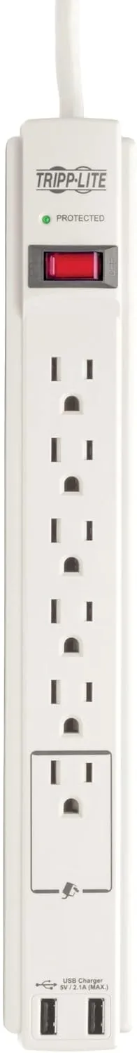 TRIPP LITE Protect It! 6-Outlet Surge Protector Power Strip