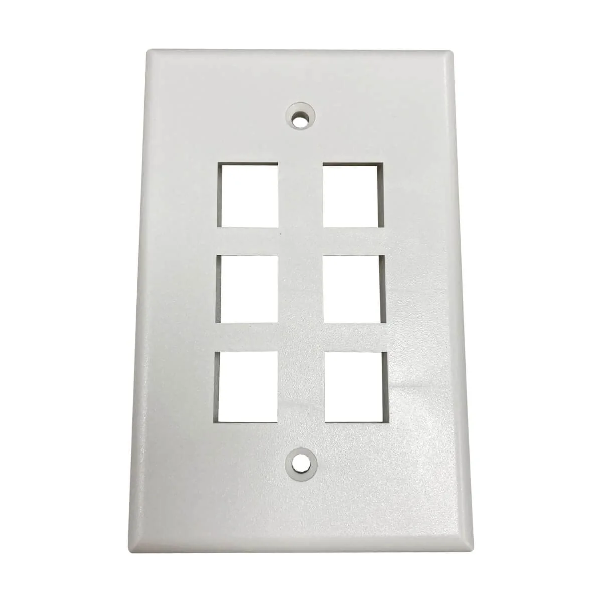 Tripp Lite Safe-IT Single-Gang Keystone Wall Plate, Ivory