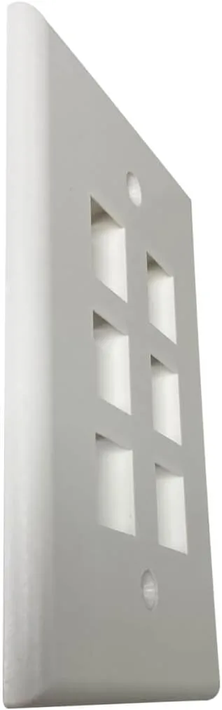 Tripp Lite Safe-IT Single-Gang Keystone Wall Plate, Ivory