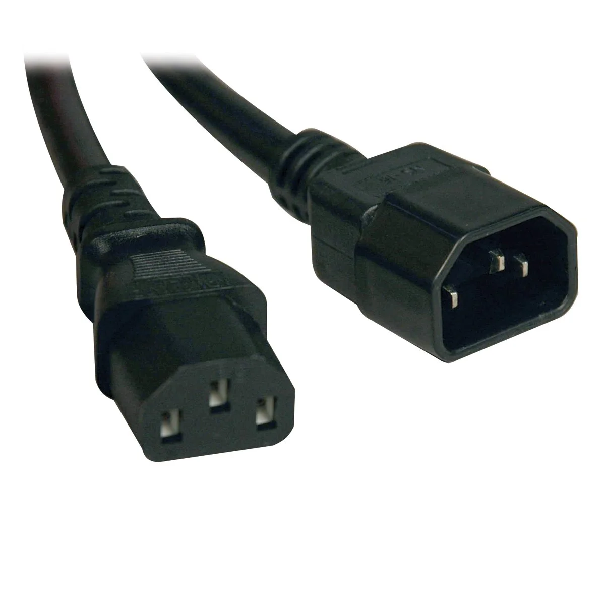 Tripp Lite Heavy-Duty Power Extension Cord 15A, 14AWG (IEC-320-C14 to IEC-320-C13) 6-ft.(P005-006) , Black