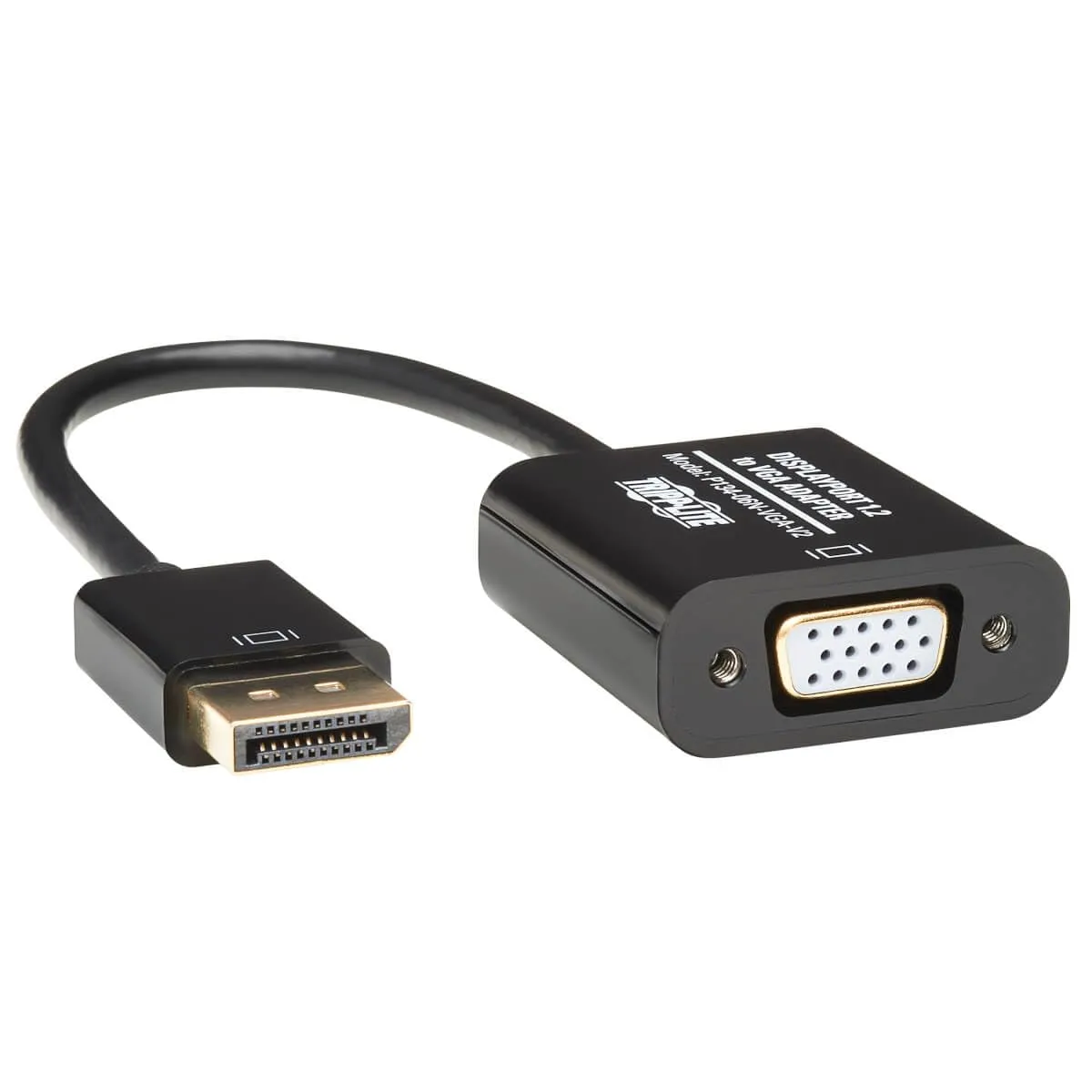 Eaton Tripp Lite DisplayPort to VGA Adapter Cable Active Converter, Displayport 1.2, DP to VGA, 6 inches / 15.2 Centimeters