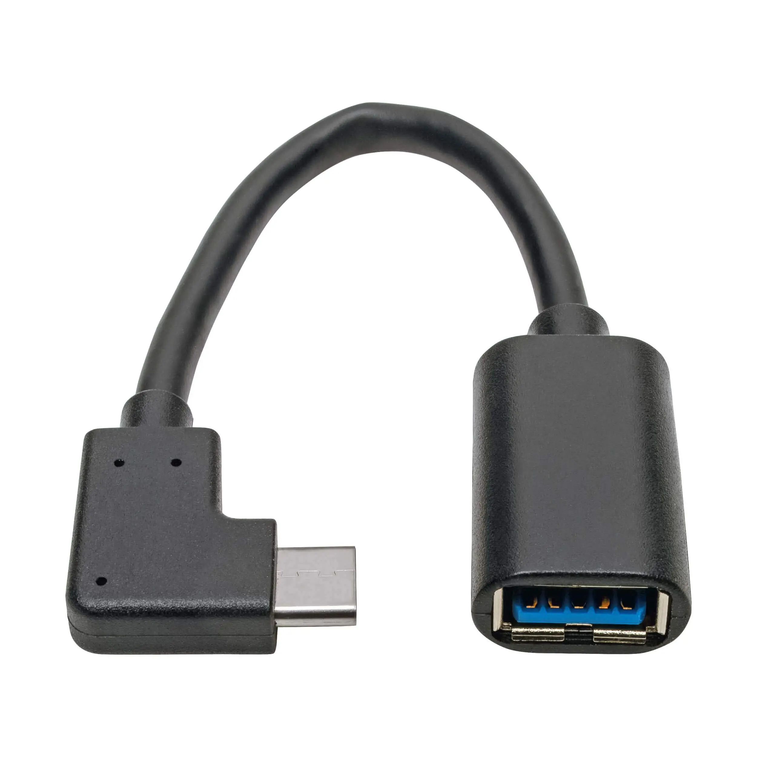 TRIPP LITE USB C to USB-A Cable Right Angle 3.1 5 Gbps Type C M/F (U428-06N-F-CRA)