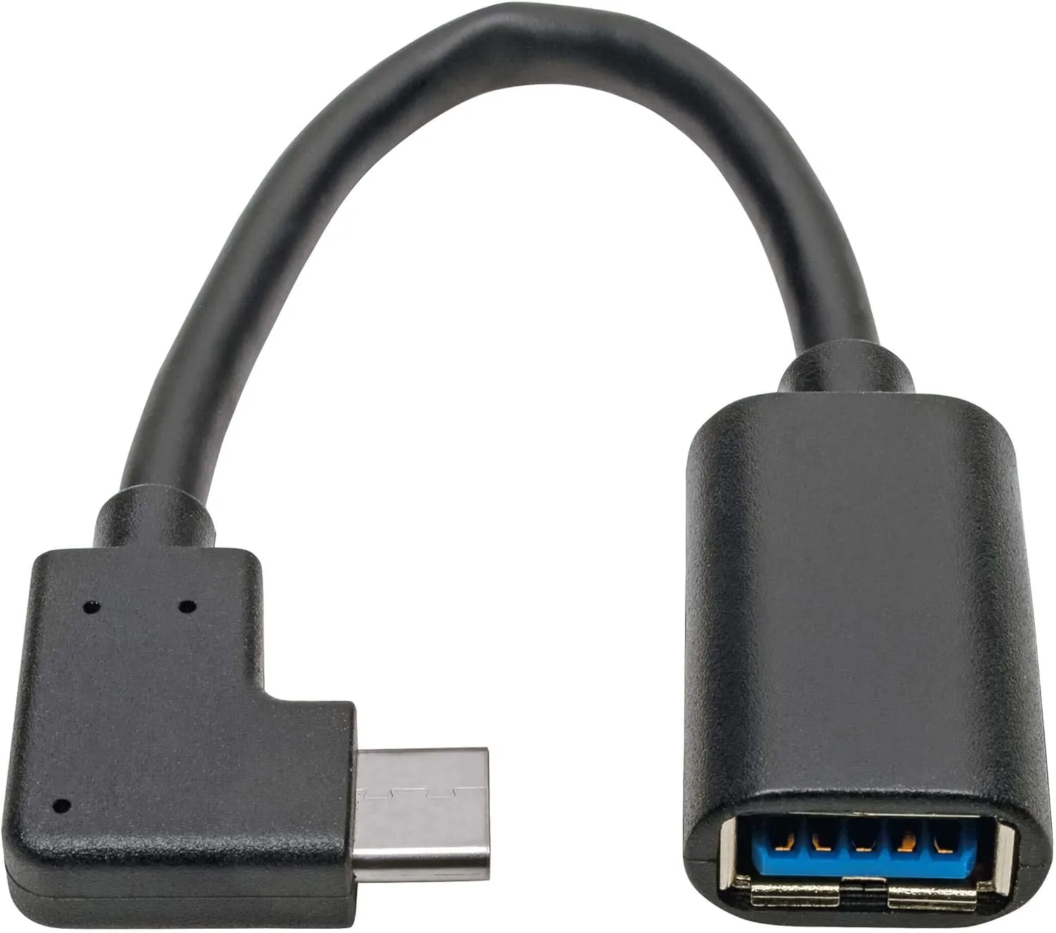 TRIPP LITE USB C to USB-A Cable Right Angle 3.1 5 Gbps Type C M/F (U428-06N-F-CRA)