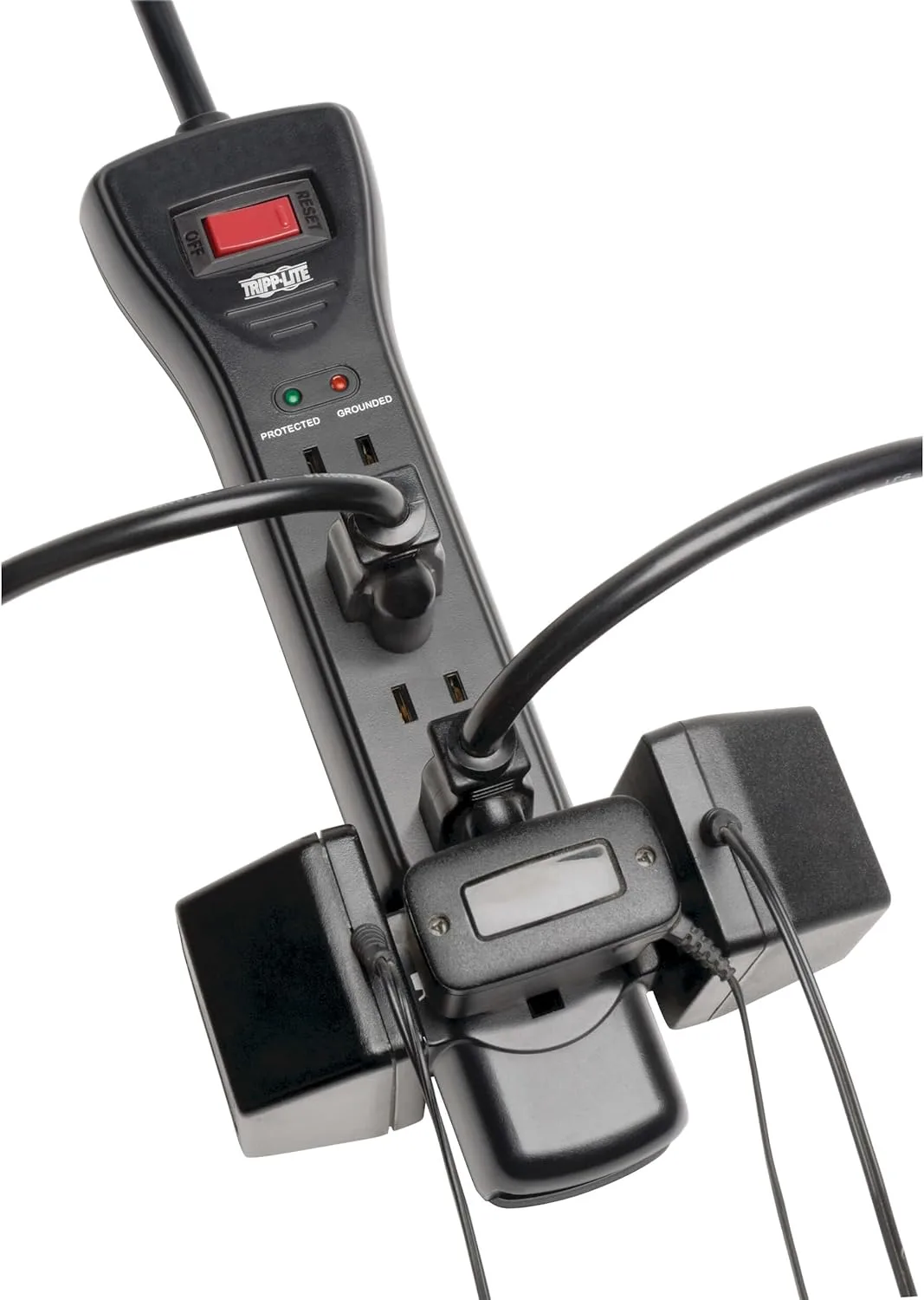 Tripp Lite 7-Outlet Surge Protector Power Strip with Right-Angle Plug